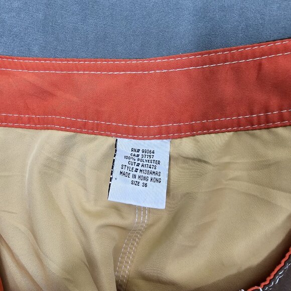 Y2K Billabong Board Shorts Eagle Skull Tattoo Print Men's Size 36 A3-25 - Picture 5 of 5